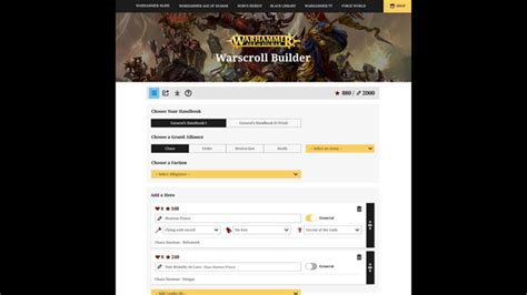 wh3 planner|Warscroll Builder .
